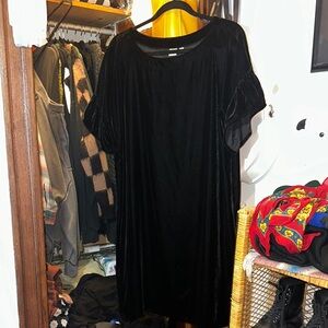 GAP Velvet Black Mini Dress